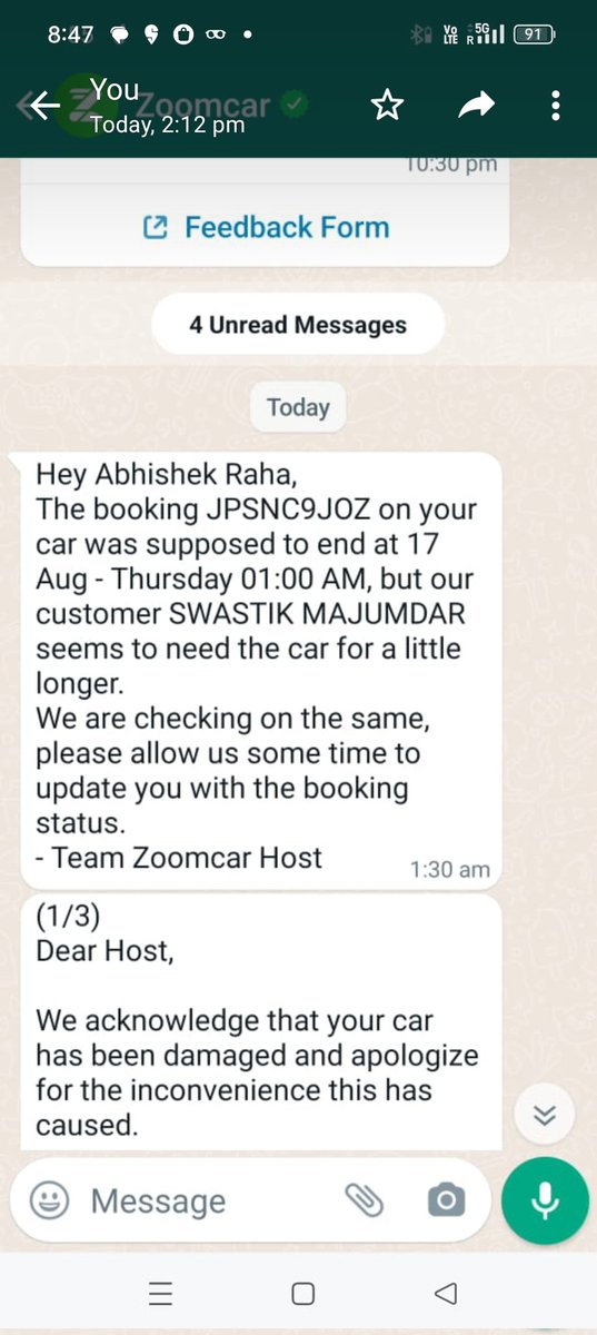 WickedSunny143's tweet photo. @Zoomcar_India Where is my car from 6months it's in Verma motors go for garage and they are not returning the car due non payment what's wrong with u guys https://t.co/siO6b2zGSx