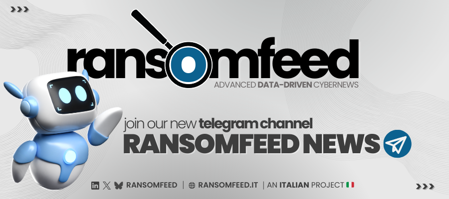ransomfeednews's tweet photo. 📣 Heep! Heep!
As promised, the very first news of the year:  we have a fresh new telegram channel you're invited to join!

🤖 https://t.co/1zcPyUWPKO 

Love, share and join ♥️ https://t.co/rCxTlTZVqG