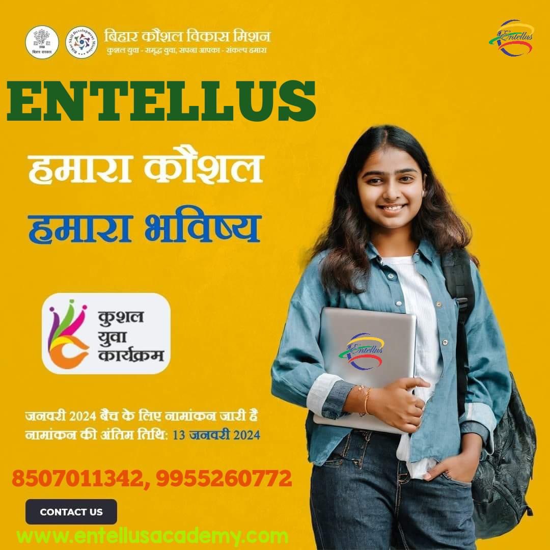 Entellusparsa's tweet photo. #नामांकन कराए बिहार का प्रथम व न 1 कुशल युवा प्रशिक्षण केंद्र Entellus Parsa में #कुशल युवा–समृद्ध युवा #FREEREGISTRATIONOpen @EntellusAcademy https://t.co/bFdHCEVmLM