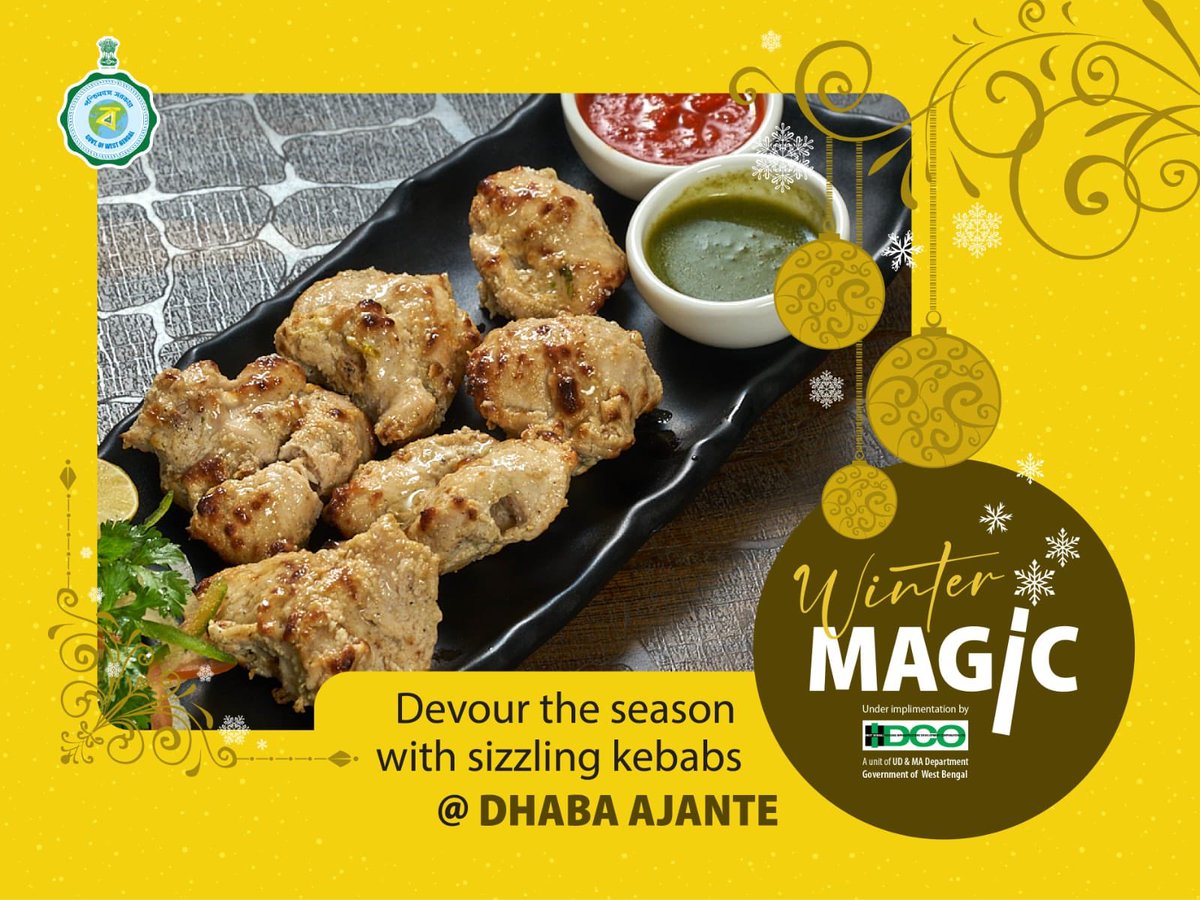 Embrace the winter vibes at Dhaba Ajante!
Warm up your taste buds with our delectable dishes. From hearty stews to sizzling kebabs, indulge in the cozy flavors that make this season truly delightful. 
#WinterFeast #DhabaAjante #EcoPark