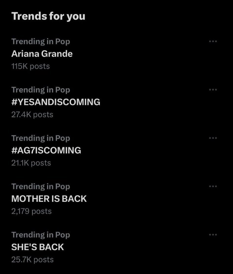 toulusegay's tweet photo. Ariana Grande - Pop Titan

#YESANDISCOMING 
#AG7ISCOMING https://t.co/COS61jmqoB