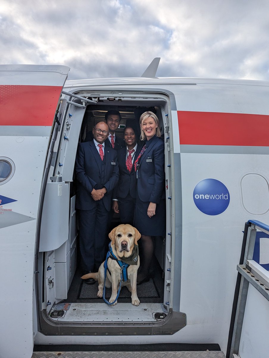 #Accessibility done right! @British_Airways

#Flying #AssistanceDog and his #Veteran ✈️✈️