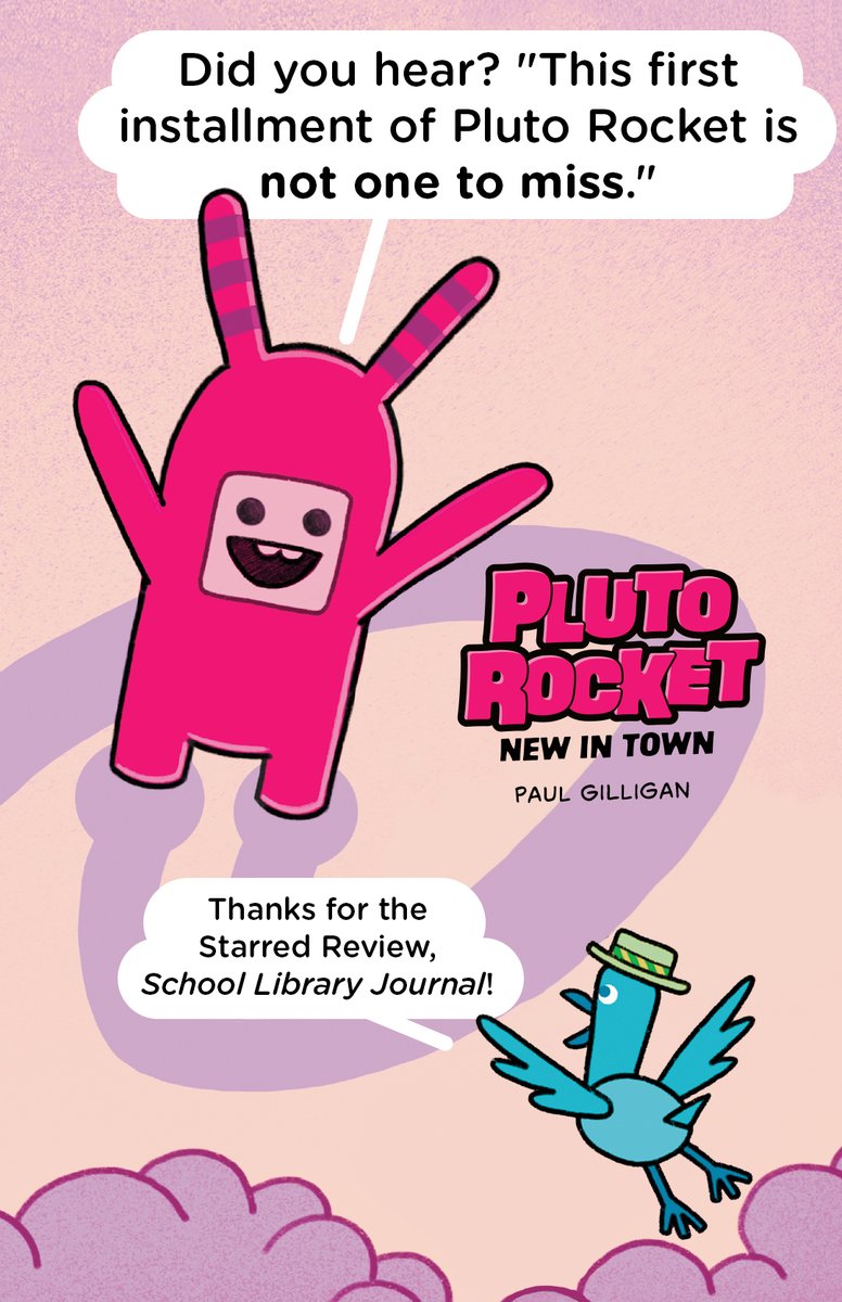 PaulGilligan10's tweet image. Starred review from the School Library Journal! So much appreciation!  
#schoollibraryjournal #plutorocket