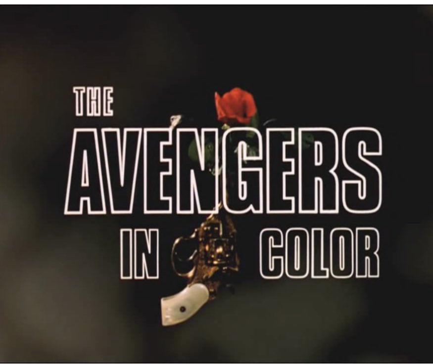 TimeLordDrew61's tweet photo. Happy 63rd Birthday to The Avengers The titles for The Avengers Series 5 went into colour for the Mrs Emma Peel era and continued with a revamped intro into the great theme version by Laurie Johnson #TheAvengers #SeriesFive #PatrickMacnee #DianaRigg https://t.co/nsyDY8tBcn