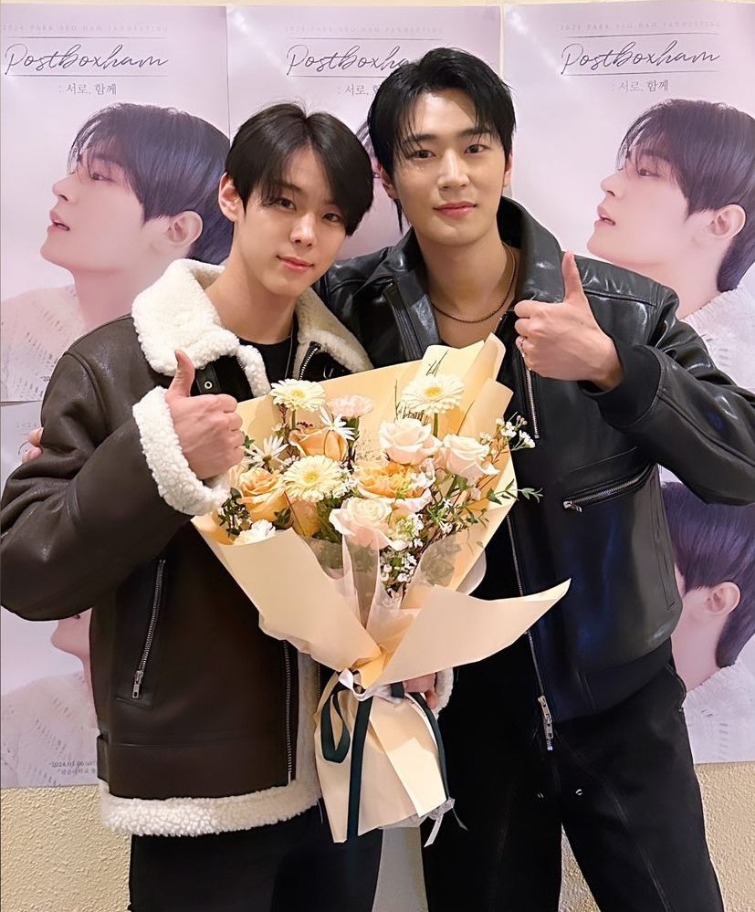 BLUPDATE2022's tweet photo. LOOK: Actor-singer Yoon Seobin attended Park Seoham’s fan meeting! https://t.co/XEcXRla3ud