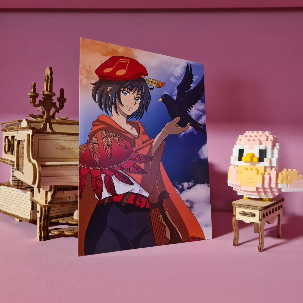 Charakterkarte 1/2 - Rizsette. :)
Das ist tatsächlich eines der späteren Bilder meiner Protagonistin, das ich von ihr gezeichnet habe. Die ersten waren sehr experimentell. xD

Das Buch "Die Melodie der Wünsche" zur Karte gibts hier: linktr.ee/wellenbuch