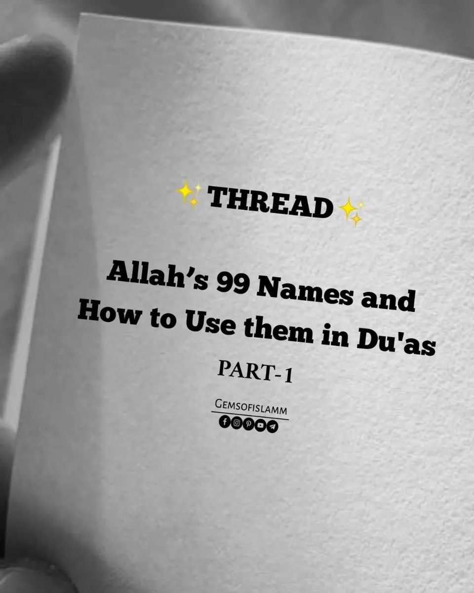 Cool_Ustaz's tweet photo. ● Allah's 99 Names And How To Use Them In Dua's. ✨️🤍

● Thread ✨️👇 https://t.co/sbl3SjkFXk