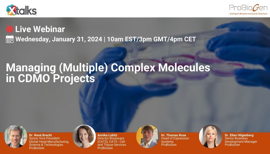 Xtalks's tweet image. 🔬 Dive into the world of complex molecules in CDMO projects! Join this upcoming webinar to learn from experts as they uncover key success factors in navigating these challenging endeavors. 

💡 Register: buff.ly/3v2Yk0N

#Biologics #CDMO #BiologicsDevelopment