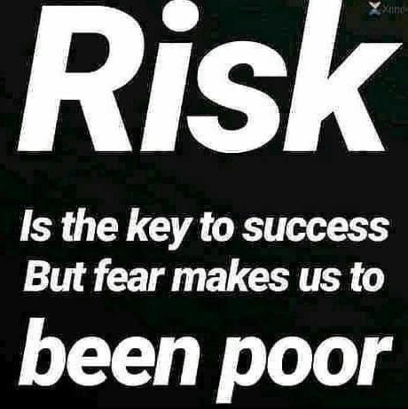 Risk is the key to success ❤️