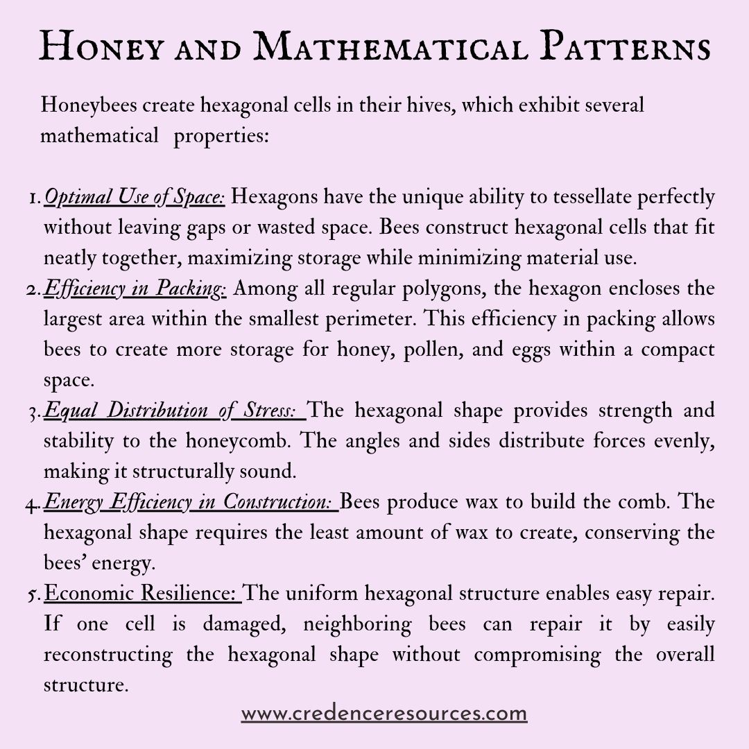 cresources's tweet image. Did you know? Honeycomb cells are a marvel of mathematical precision! 🐝✨ Dive into the mesmerizing world of hexagonal honeycombs and discover nature's mathematical genius! 🍯🔍 #Nature'sMathematics#SweetSymmetry#credenceresources#sustainablebeekeeping#HoneyKnowledge