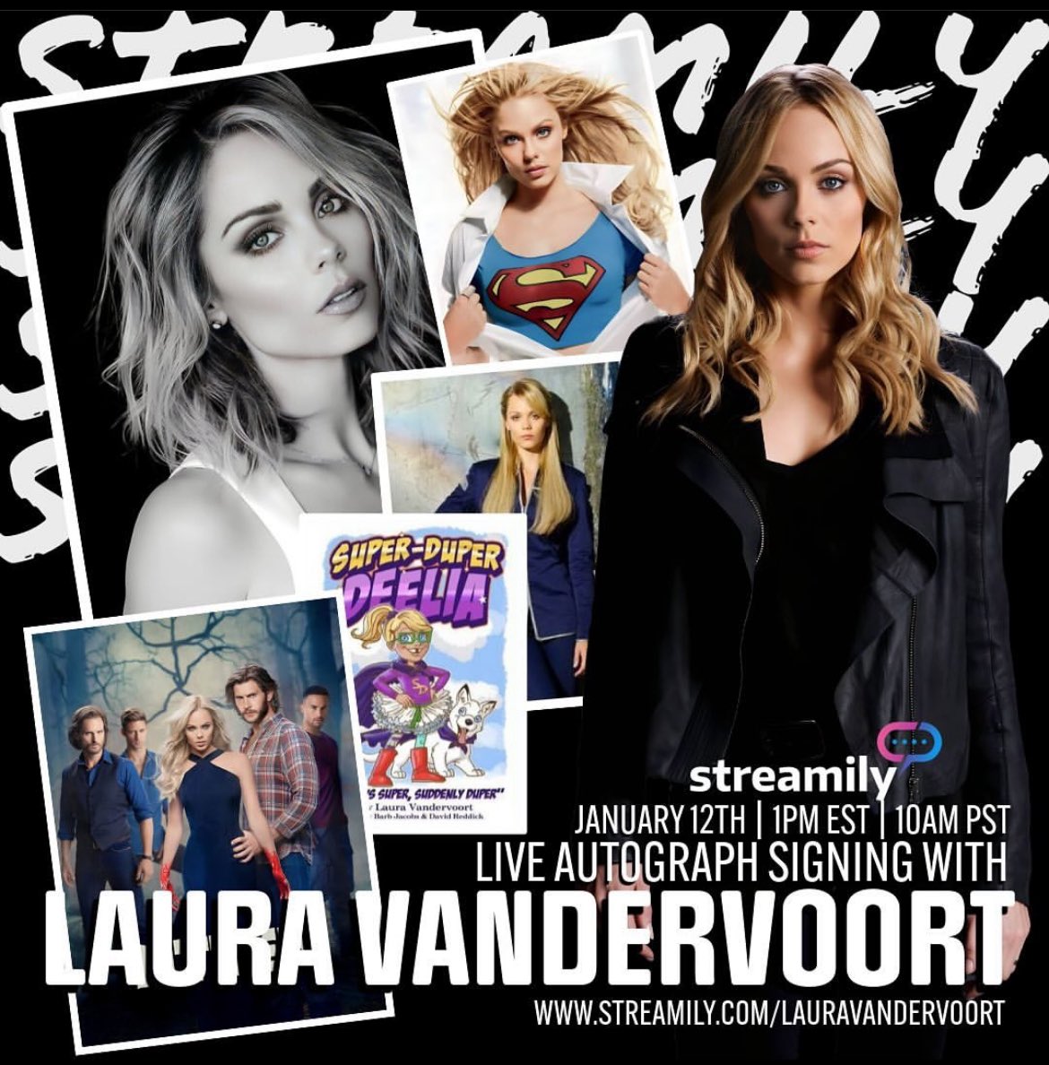 Don’t forget! 5 more days! I’ll be doing a live IG signing!! Would love to see you there! Grab your items!! 🫶🏻 #smallville #supergirl #karakent #Bitten #Elena #V #VWars #Rabid #Indigo and many more! streamily.com/LauraVandervoo…