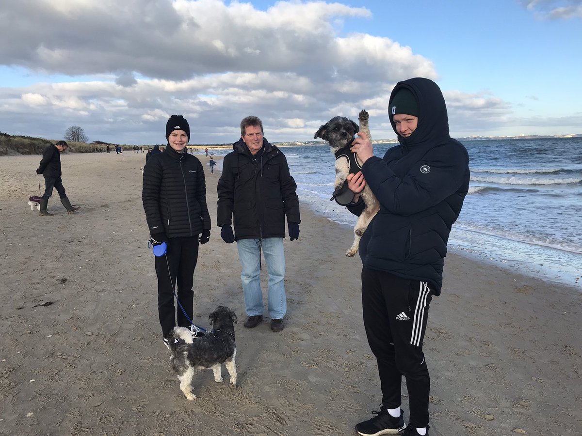 vanessa_c_clark's tweet image. Paddy waving hi from #Studland beach.