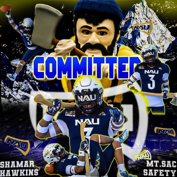 ShamarHawkins03's tweet photo. Let’s get to work Flagstaff!! 🪓 #AGTG 
@CoachAdamClark @Coach_Sims1 @NAU_Football https://t.co/RLXaIcv6T1