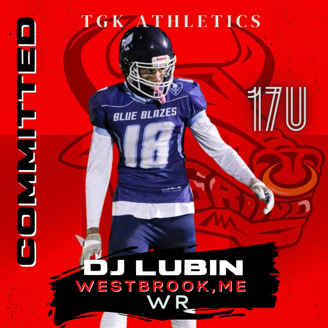 TGK_Athletics's tweet photo. Offered✅ & Accepted✅ 
🙌🏈 Let’s Go! DJ Lubin, WR #bigplayreceiver Westbrook High School, committed for 2024 season! 

💪🔥 17u 💨💨

#7v7 #FootballCommitment #WR #HighSchoolFootball #Committed #TGKAthletics FootballCommitment #WRDB #HighSchoolFootball #Committed #BackInTheGame #FootballSeason #LetTheGamesBegin #Dedication #WestbrookPride #TheGrindKnows #TGKGrindLab