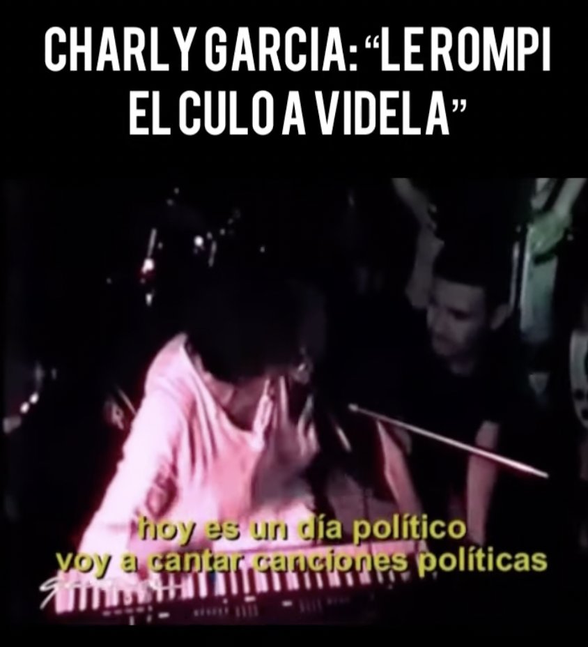 luiseduesquivel's tweet photo. Charly Garcia totalmente sobrio: https://t.co/9NGITU8HG2