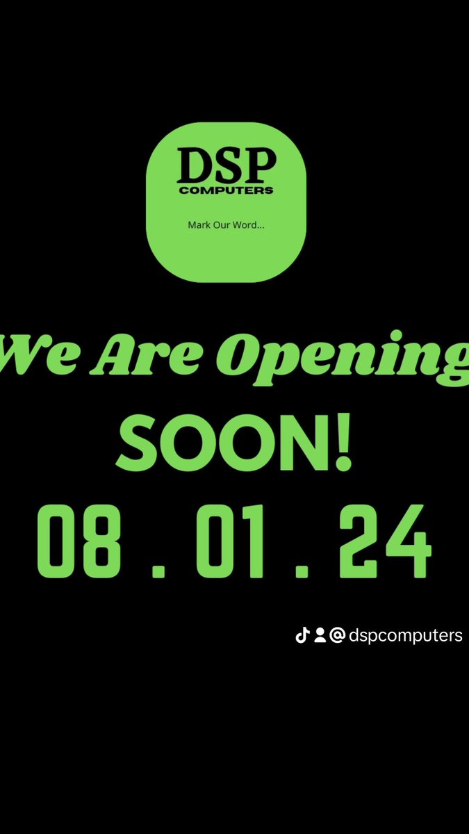 dspcomputer's tweet image. #openingsoon 
#dspcomputers