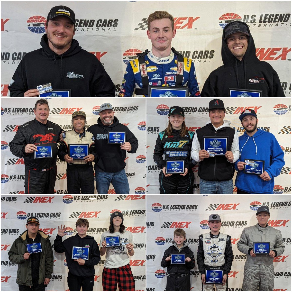 Saturday’s Silver State Road Course Series Round 5 winners at <a href="/LVMotorSpeedway/">Las Vegas Motor Speedway</a> 🏁

Pro: <a href="/Tanner_Reif_43/">TannerReif</a> 
Masters: Robert Gayton
Semi-Pro: Bryceton Meyer
Young Lions: Ben Morabito
Bandos: Keaton Harbison

#SilverStateRCS | #INEX | #USLCI