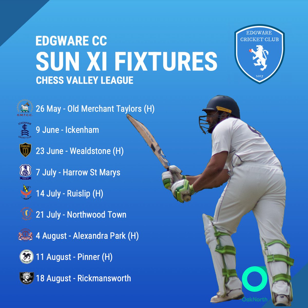 Edgware Cricket Club tweet media