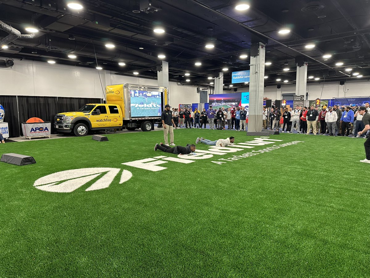 jdeaster11's tweet image. Come see us at the  @WeAreAFCA Show here in Nashville! Go @Lions @FieldTurf 🏈🏈🏈🏈#leaveitallonthefield