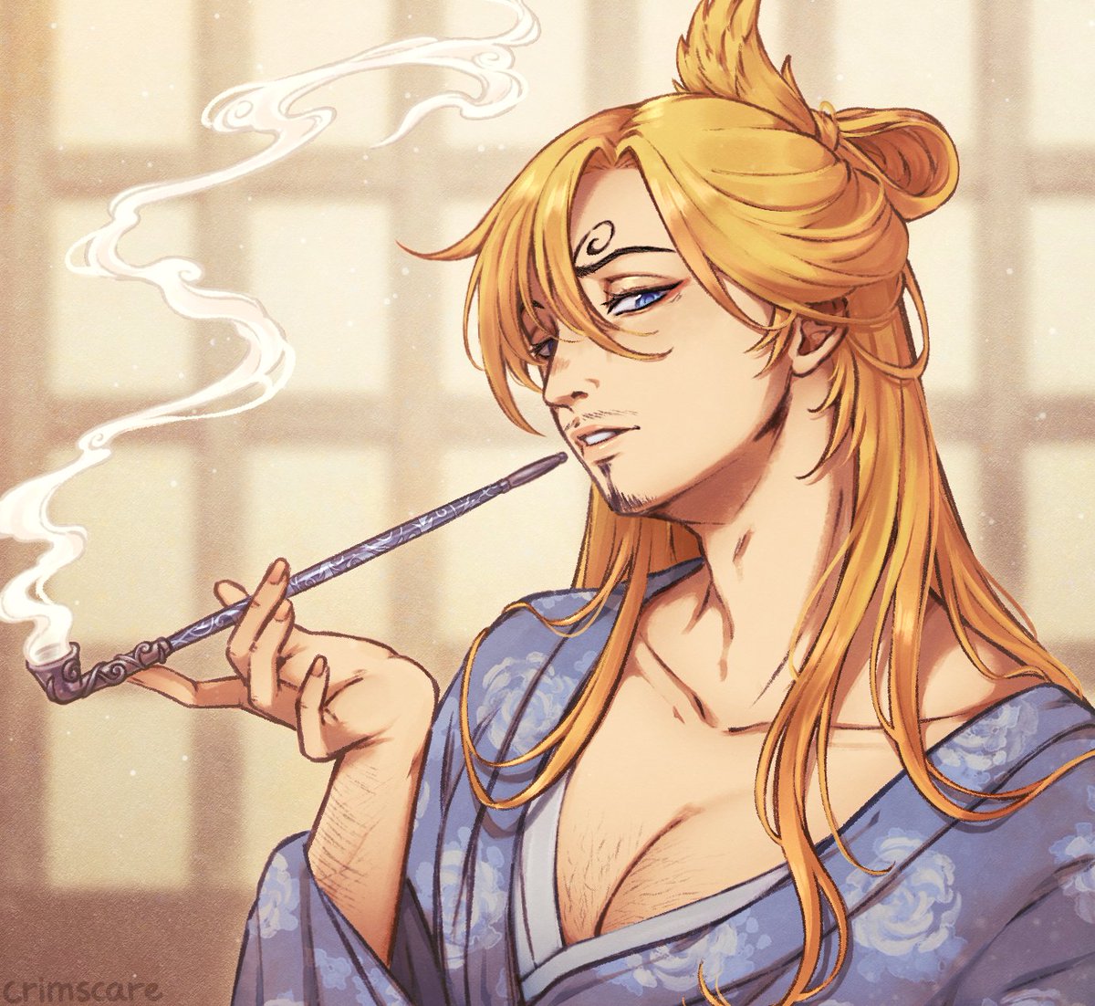 crimscare's tweet photo. DTIYS Sanji so pretty I had to draw him #YOKAMI10K https://t.co/5QnbwIIPWg