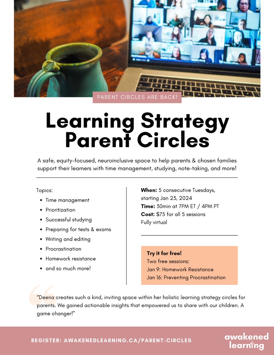 CatharineOzols's tweet image. Game changing learning strategies for your children :) awakenedlearning.ca/parent-circles #learningstrategies #Awakenedlearning