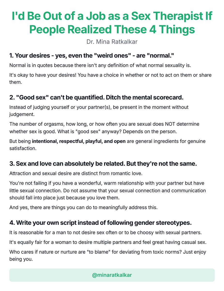 I'd Be Out of a Job as a Sex Therapist If People Realized These 4 Things