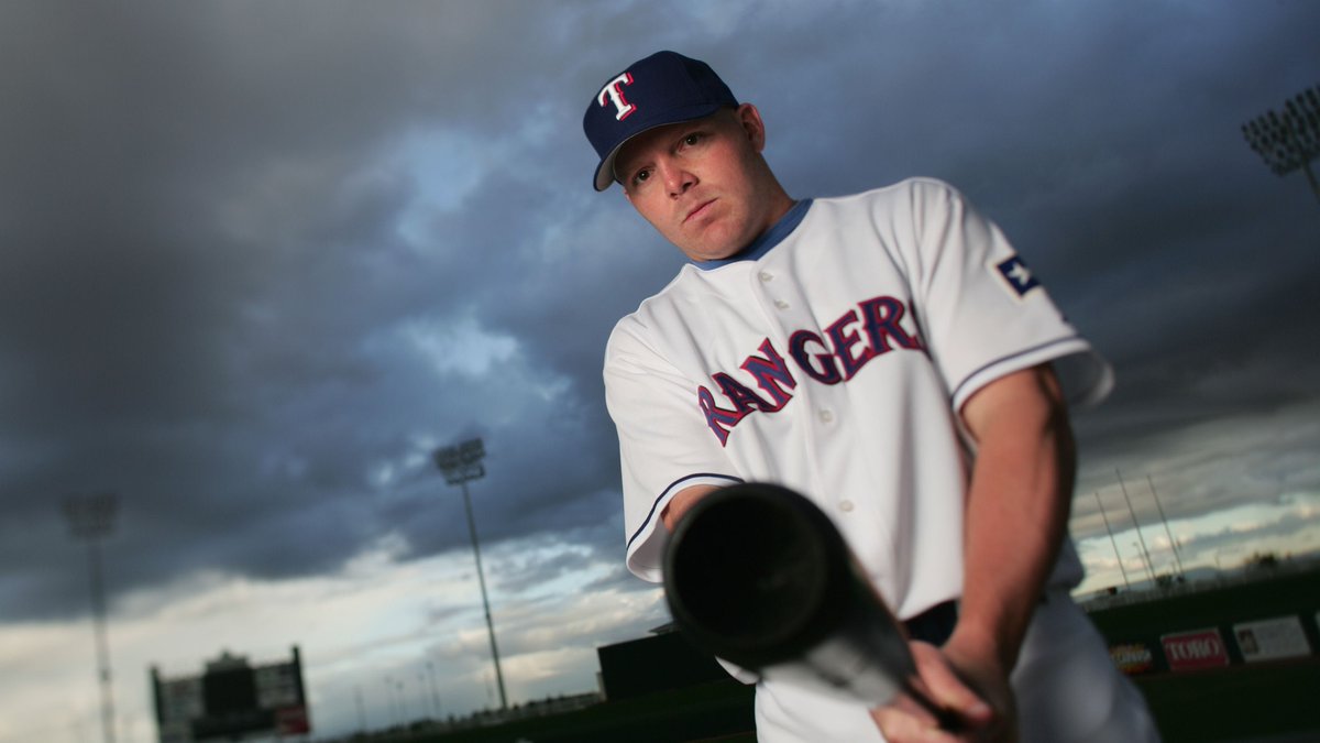 Happy 46th bday <a href="/KevinMench28/">Kevin Mench (SHREK)</a>! In 148 games over his first 2 seasons he batted .275 17 71 .793. Given more at-bats he hit 26 home runs in 2004 and 25 home runs in 2005. "Shrek", as he was nicknamed, crushed lefties, hitting .297 with an .893 OPS lifetime versus them.