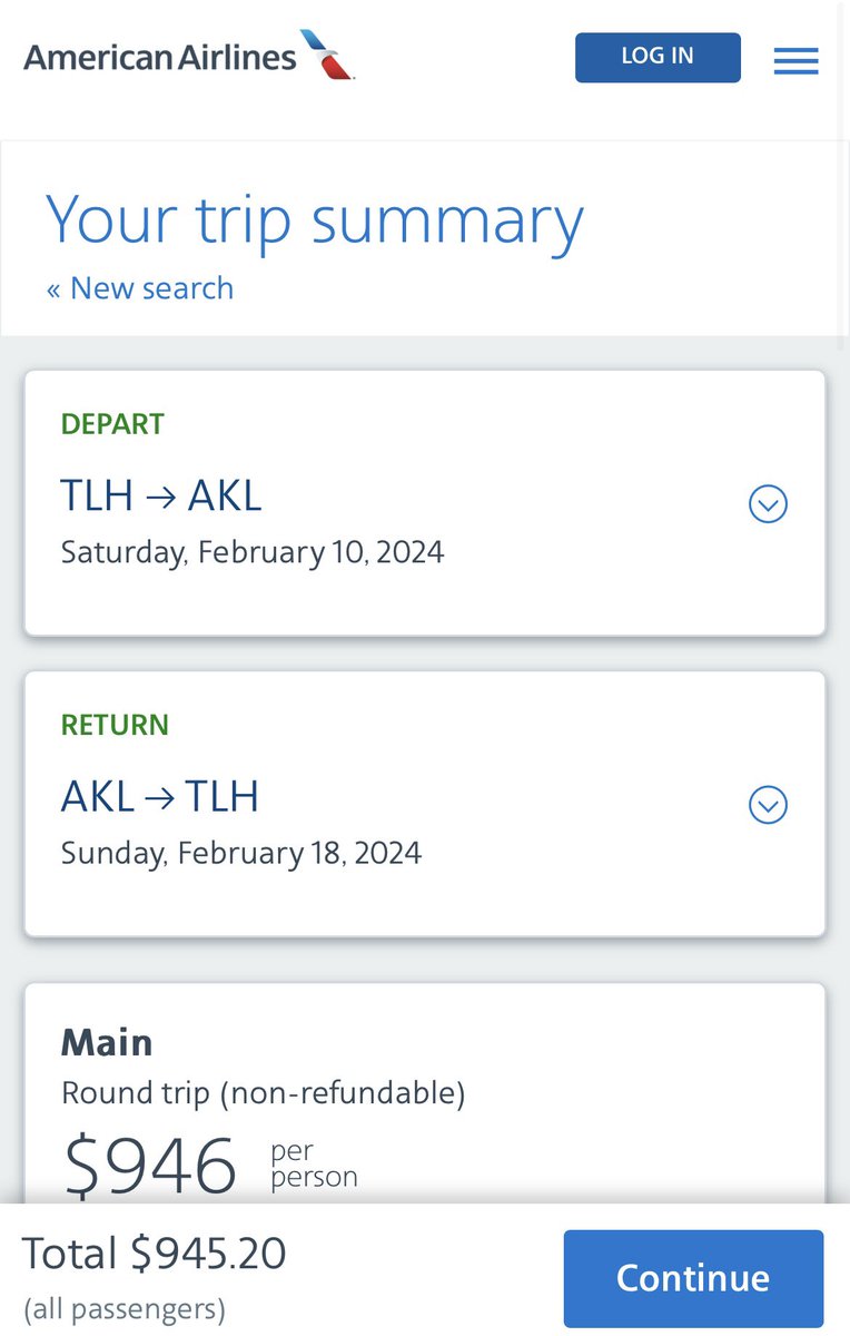 FareSkies's tweet photo. NEW ZEALAND….that’s what’s on the mind!

TLH to AKL as low as $946 RT with scattered dates in Jan through Feb w/American. Options with Delta as well, but at around $100 more and w/2 layovers versus 1.

This is summer for NZ. Might make for a really nice Valentine’s Day gift😉❤️ https://t.co/C4U2IeRhCV