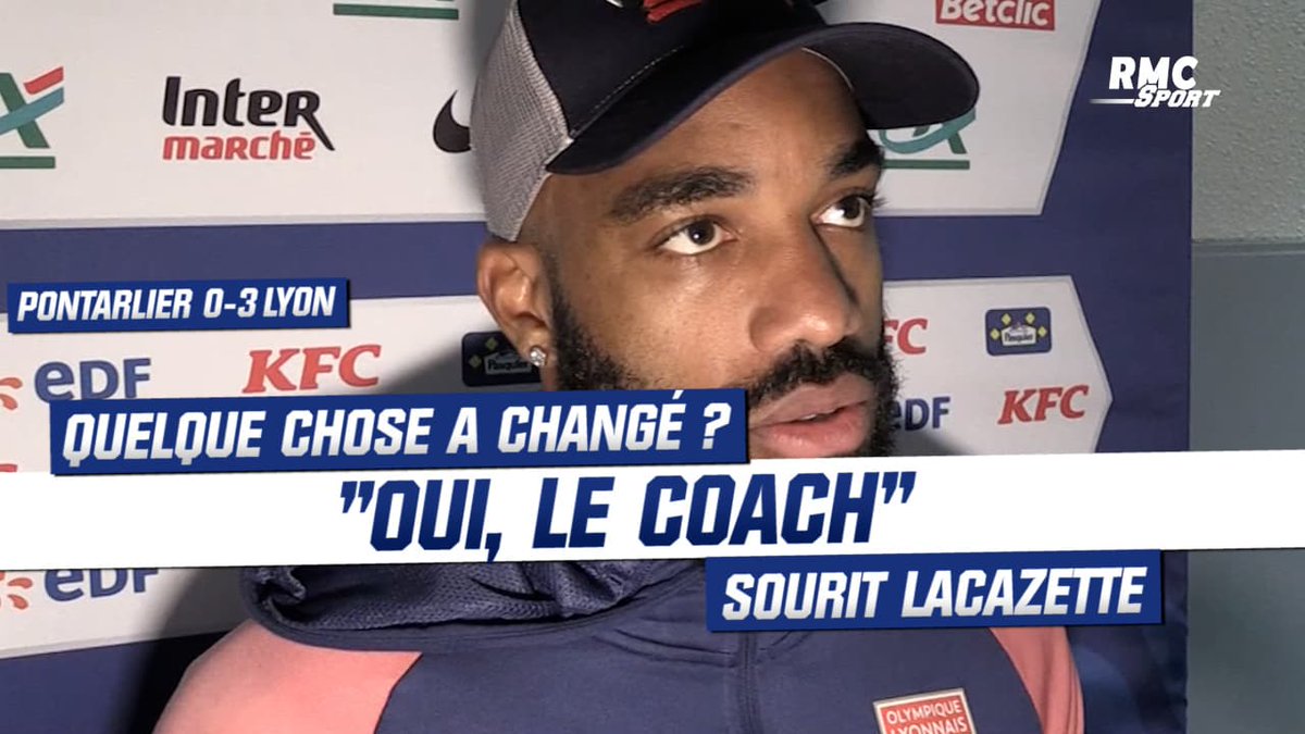 OL__Plus's tweet image. #Pontarlier 0-3 #OL : Quelque chose a changé ? "Oui, le coach" sourit #Lacazette
#CAPOL #CdF #vidéo 
(RMC : olplus.fr/VGaAq)