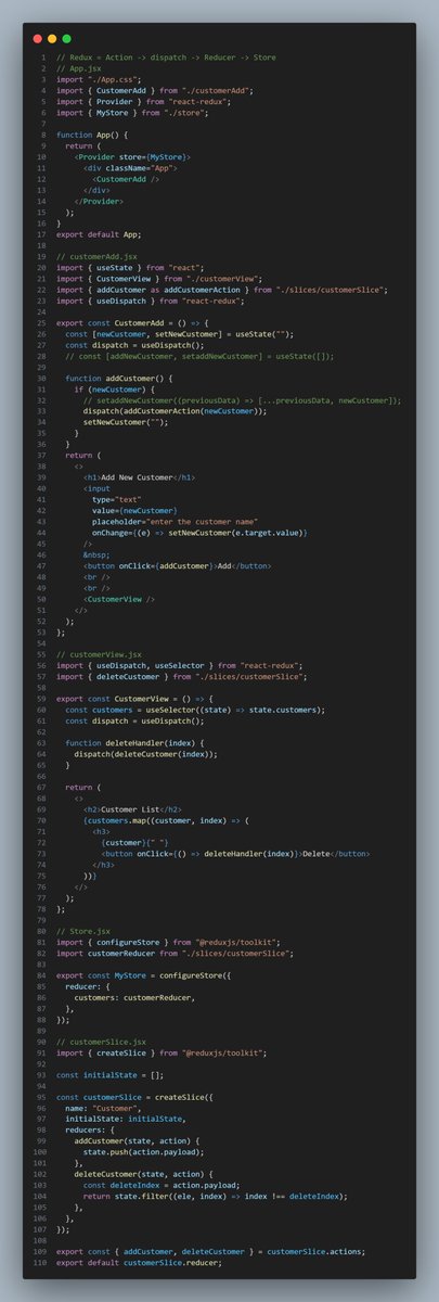 iemsanga's tweet image. Day 37/100      

--&amp;gt; Learned Redux 

github_repo:github.com/imsanga/FullSt…

#100DaysOfCode 
#documentingmycodingjourney