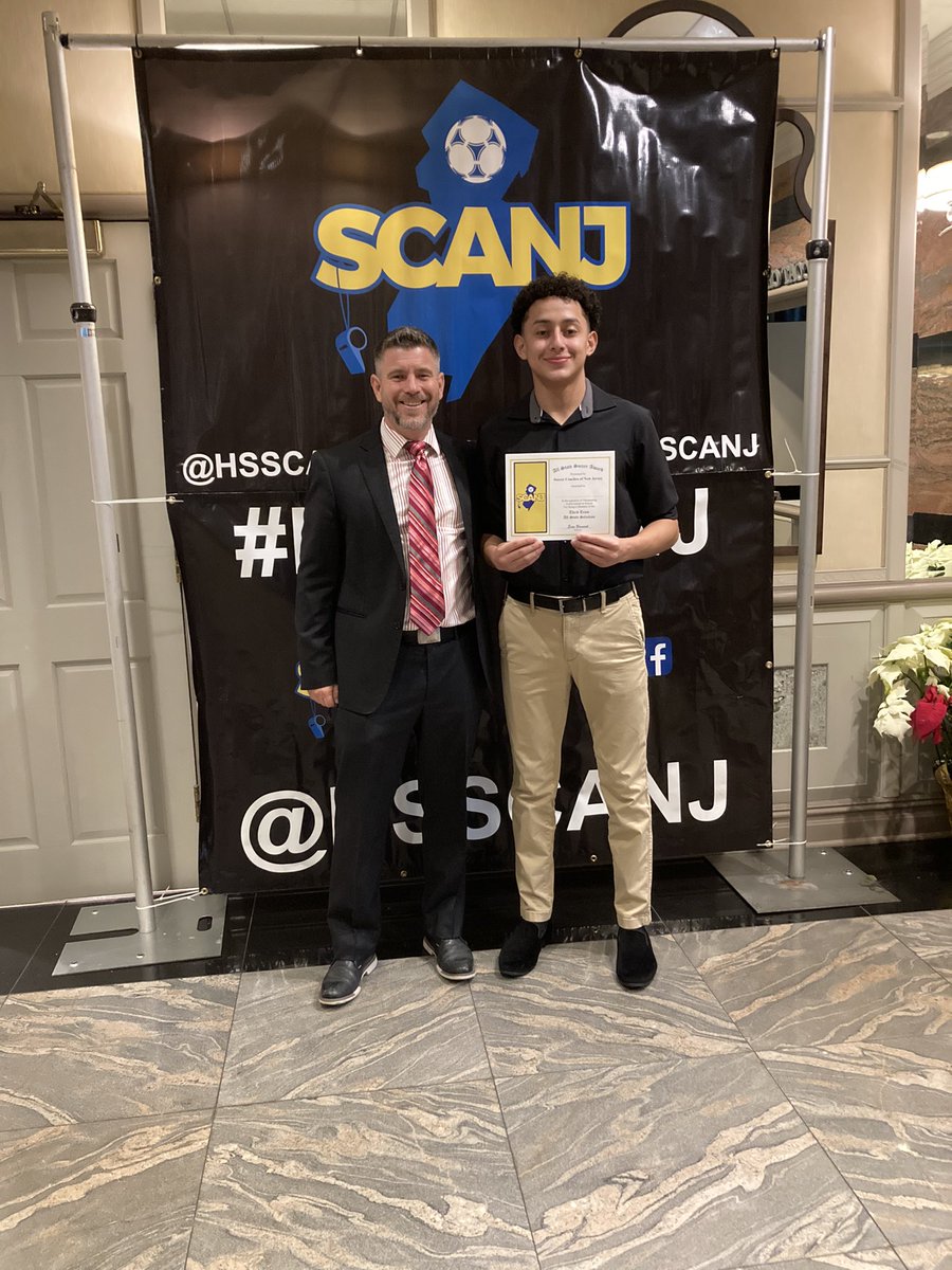 PburgBoysSoccer's tweet photo. At the All-State banquet honoring Derek Jimenez for achieving All-State North II Third Team. 💪 #scanj #linerpride https://t.co/09l1zYwXuS