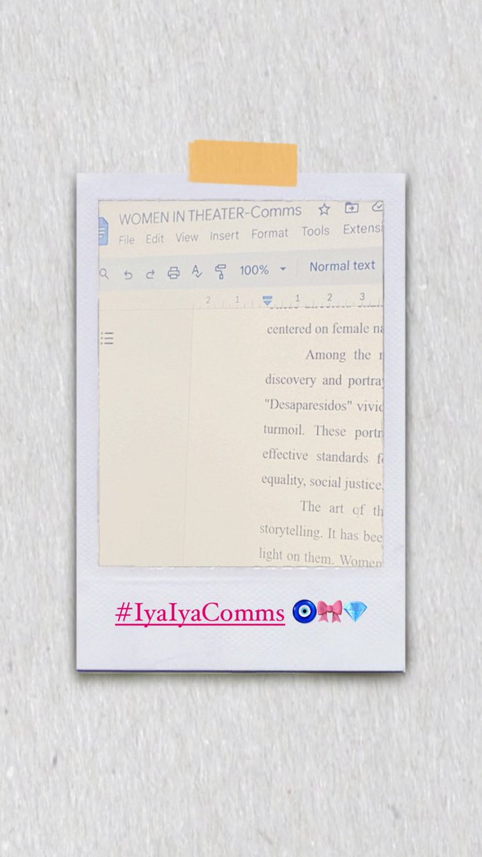 iyaiyacomms's tweet photo. #IYApdates π§Ώππ
Just checked off 3 Rush Tasks! π Delved into Women in Philippine Theater in 2 write-ups & explored Nature's Queer Performativity in a response piece.
Slots are still available! π§Ώπβ¨ https://t.co/2BQAc1tKdB
