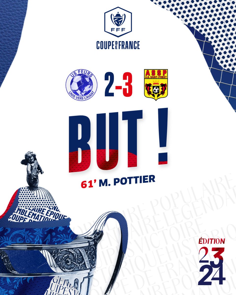 coupedefranceCA's tweet photo. Quel match de fou dans ce choc de N3, c'est l'@assaintpriest qui reprend l'avantage !
#USFASSP #CoupeDeFrance https://t.co/vVdiWx67vf