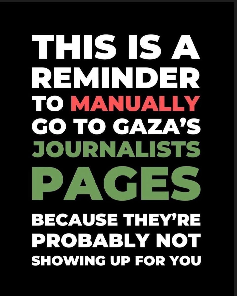 CaptainCommie77's tweet photo. We need to promote Journalism in Gaza as much as possible. The truth tellers will only go silent if you GO SILENT. Keep reposting their posts,videos etc. 

EXPOSE ISRAELS GENOCIDE.

#FreeGazaFromHamas #JournalismIsNotACrime #GenocideByIsrael #GenocideConvention https://t.co/uVDpV8BlkC