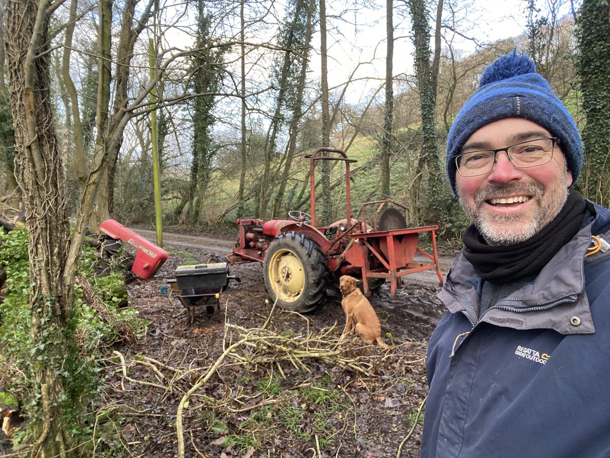 Monty and I trying to find the water leak on our David Brown 880. Turns out it’s the water pump. 
#davidbrown #tractor