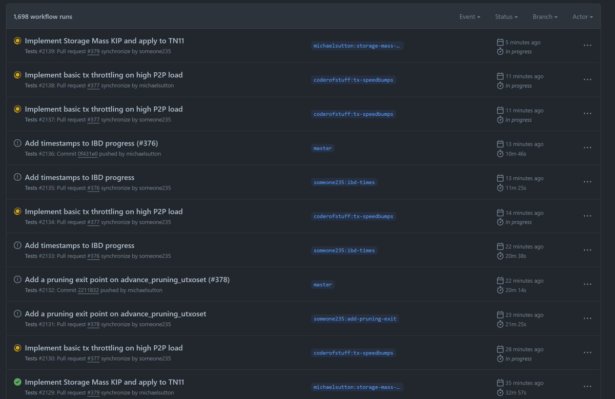 XHodlerX's tweet photo. 🚀 Currently in action! 🔧 @MichaelSutton is actively pushing updates on GitHub for the Rust upgrade of Kaspa as we speak. 🦀💻 Hard forks, soft forks, and continuous progress are shaping the future.Crypto  history is being written as we read now🌐🚀 #OpenSource #RustUpgrade #KaspaInnovation #KAS #Kaspa #GitHub #Crypto #history