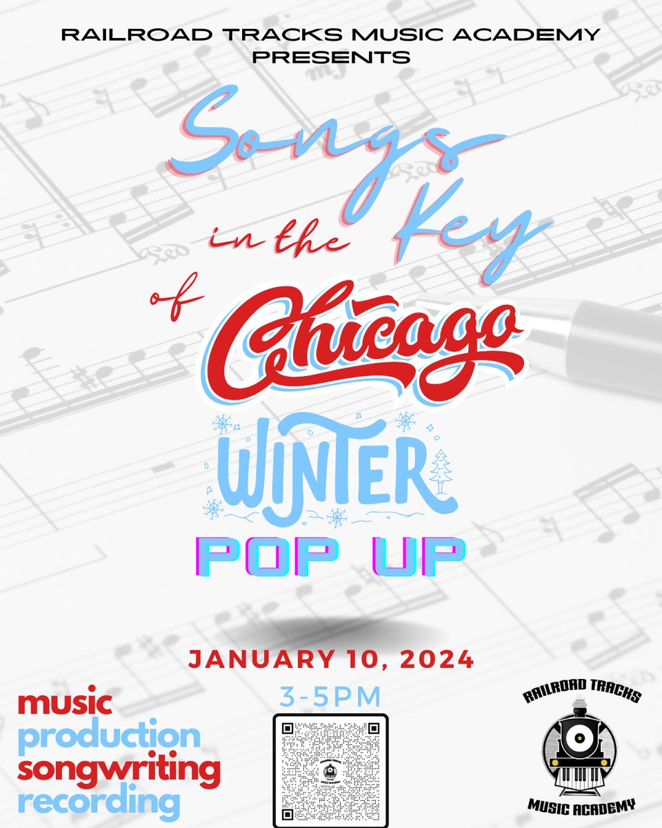 scan the code to get more info about the event.
#SongsInTheKeyOfChicago #rrtma