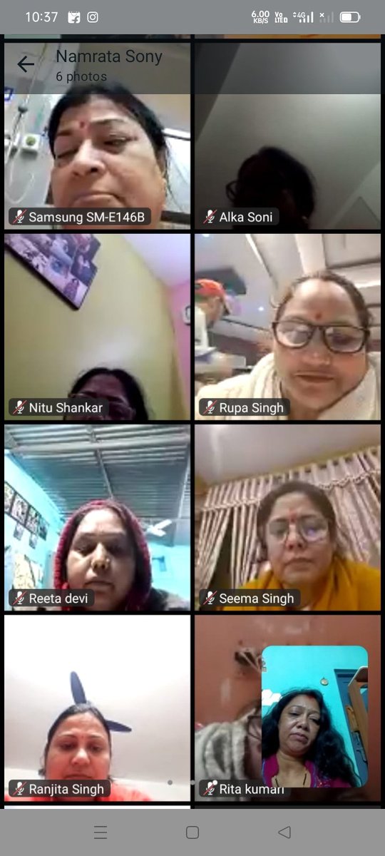 RanjitaSingh015's tweet photo. आगामी कार्यक्रम लेकर VC #झारखंड भाजपा महिला मोर्चा प्रदेश अध्यक्ष श्रीमती @ArtiKujur8 जी की अध्यक्षता व #BJPMM की राष्ट्रीय मंत्री श्रीमती @ArtiSin03041880 जी की उपस्थिति में प्रदेश व जिला पदाधिकारियों को महत्वपूर्ण मार्गदर्शन मिलें
@narendramodi @JPNadda
@blsanthosh @VanathiBJP https://t.co/M65LqjtPF8