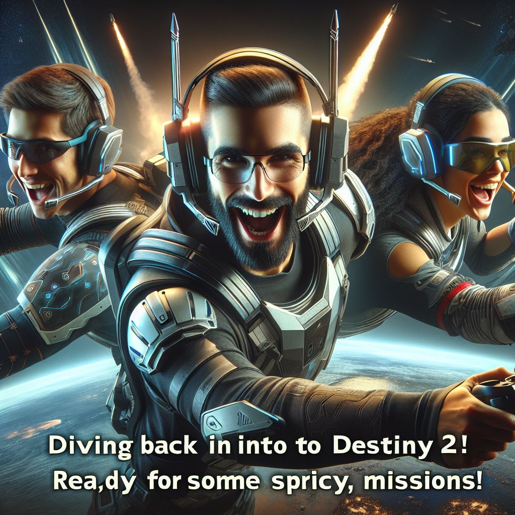 So excited to dive back into Destiny 2! Who's with me? Let's team up &amp; tackle some spicy missions, gamergirl style! 🌶️🎮

Tips 👉buff.ly/486ANe4