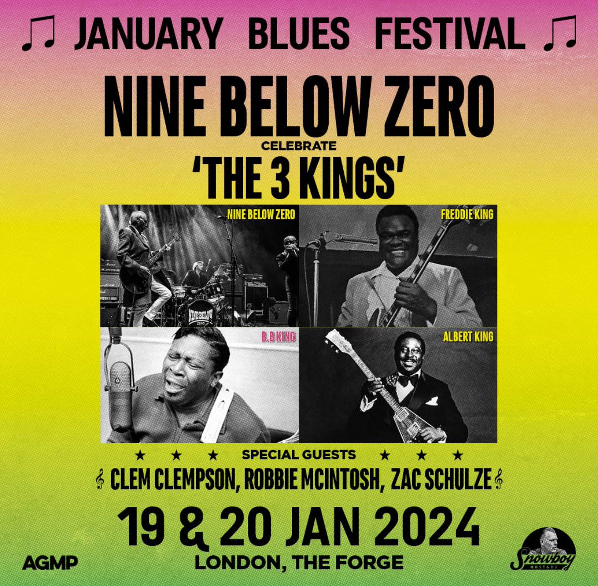 Don’t miss these  special shows featuring Clem Clemson Robbie Mcintosh Zac Shultz Chris Rand and Nine Below Zero ticket info ninebelowzero.com