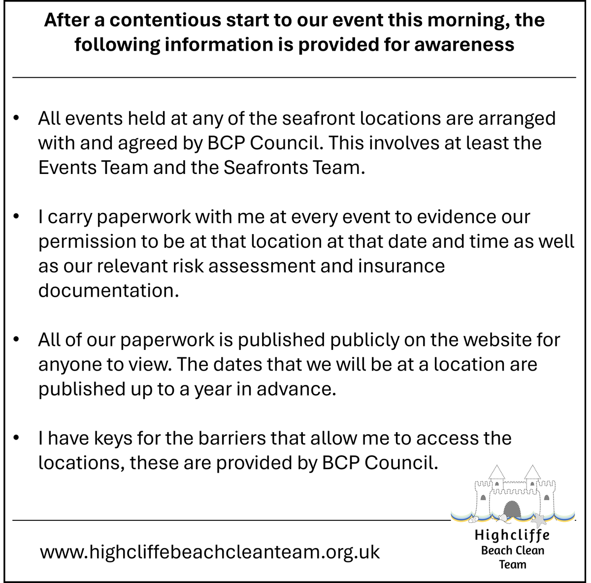 HighcliffeBeachClean tweet media