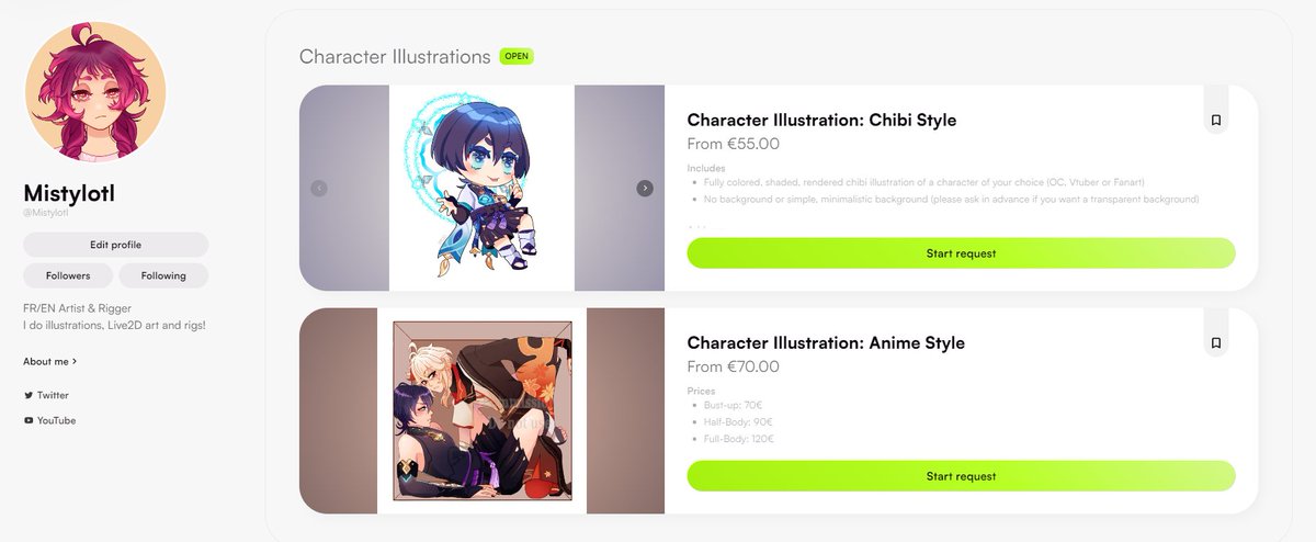 mistylotl's tweet photo. Hi guys i'm now on Vgen! I'm available for character illustrations (chibi or anime style) or Live2D model art and/or rig!  #VGen 

(l!nk in replies) https://t.co/ZEvpZMMlrt