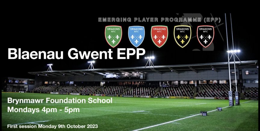 Happy New Year! A reminder that Dragons Under 15's (Year 10) EPP returns tomorrow (Monday, January 8th) 4pm at Brynmawr Foundation School.

Which will include a video review of our fixture against Islwyn.