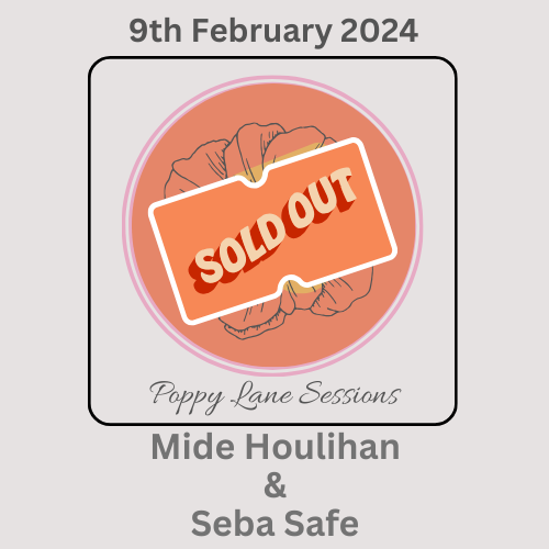 🎶The First Poppy Lane Session of 2024 is officially SOLD OUT! 🌟 Can't wait for the incredible tunes from @sebasafe and @MideHoulihan to fill our home. Stay tuned for more amazing gigs coming your way this year! 🎶 #HomeConcerts #ListeningParty