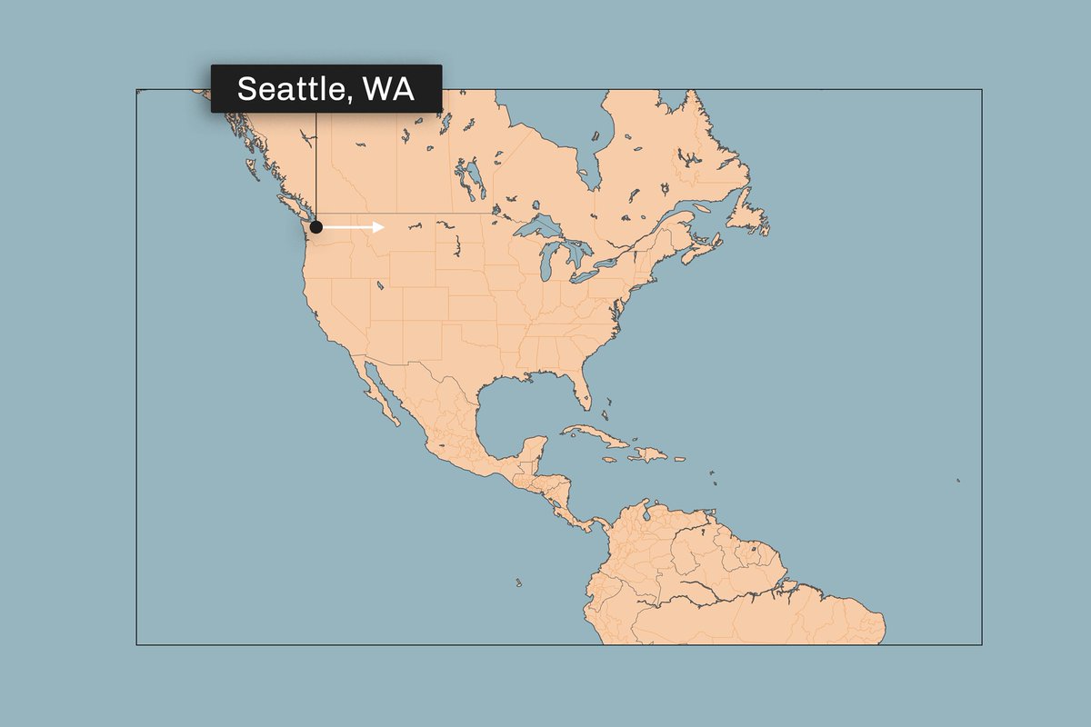 A puzzle: Imagine you begin a journey in Seattle WA, facing exactly due east. Then start traveling forward, in a straight line along the Earth's surface.