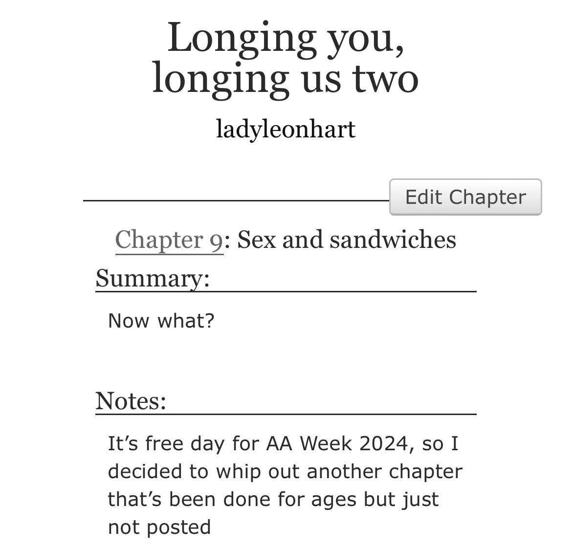 Day 7: Free day for #AruaniWeek2024 <a href="/aruaniweek/">Aruani Week</a> 

archiveofourown.org/works/41957241…