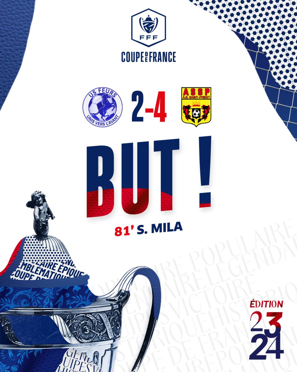 coupedefranceCA's tweet photo. Le break est fait pour l'@assaintpriest ! ๐ฅ
#USFASSP #CoupeDeFrance https://t.co/clMDEkMezE
