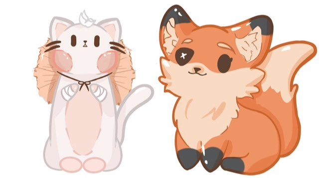 RaesDoodles's tweet photo. Mxtx floofies!
I turned this set into stickers to sell at cons and people really seemed to like them! 

#WangXian #Bingqiu #hualian #mxtx https://t.co/G1002IMzfg