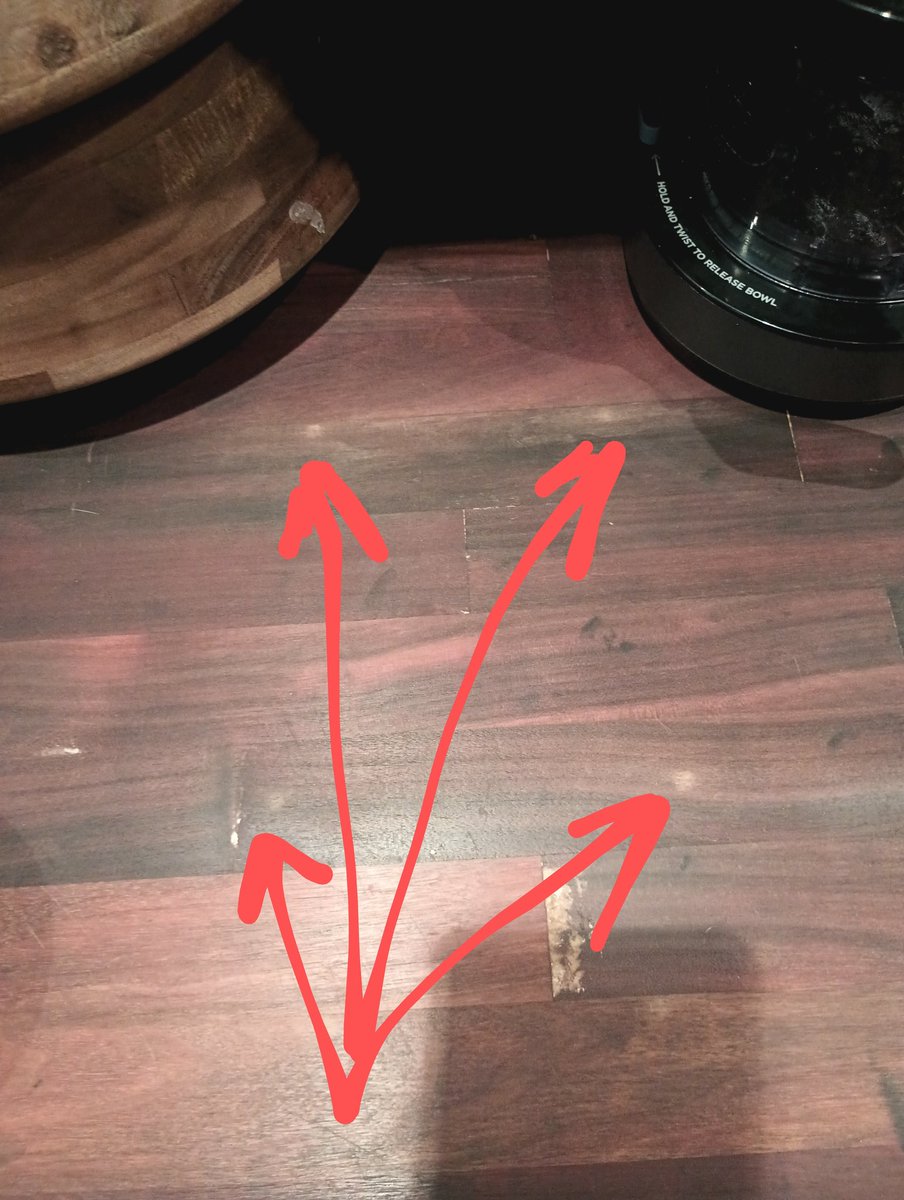 Orabuntu_LXC's tweet image. I am trying out an #NinjaCreami purchased @SamsClub $40 off on sale and this morning when I moved it slightly on my #butcherblock countertop noticed the 4 feet of the device had left resistant marks. Got them out with #BoosBlock but will use a mat under this appliance in future.