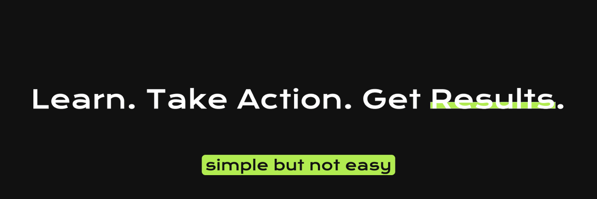 simple but not easy.

Do you get it?